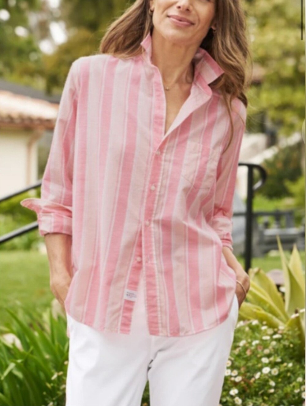 Frank & Eileen Women's Relaxed Button-Up Shirt, Medium, EUC $238 MSRP